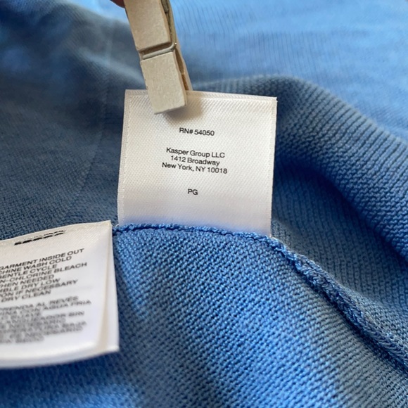 KASPER | Blue Horizon Open Front Cardigan - Picture 10 of 10